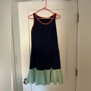 Bar IIII Navy and Mint Colorblock Dress